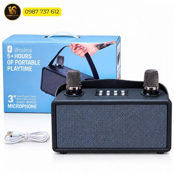 loa-karaoke-bluetooth-retro-mini-kem-2-micro-khong-day-vi-tinh-thi-duc-van-sy