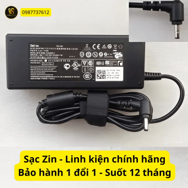 Sạc Laptop Dell đầu đạn 19.5v 3.34a – Zin chính hãng – BH12T