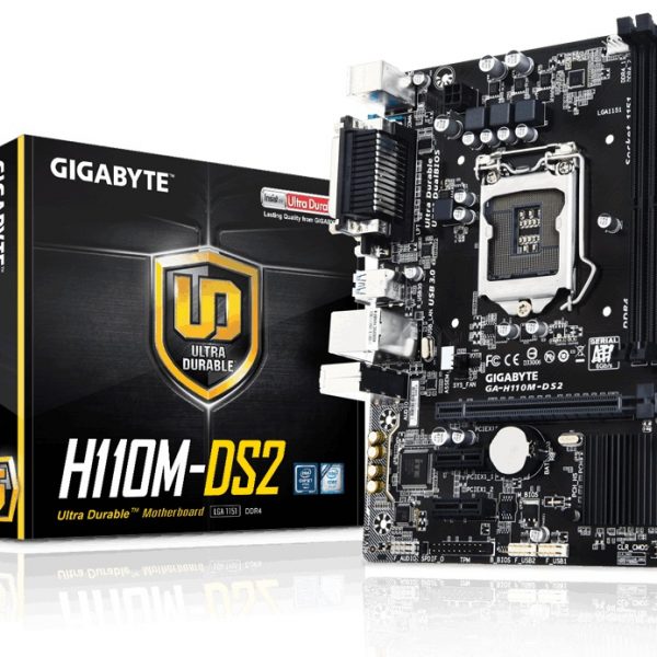 Mainboard GIGABYTE GA-H110M-DS2 Box Renew  BH12T