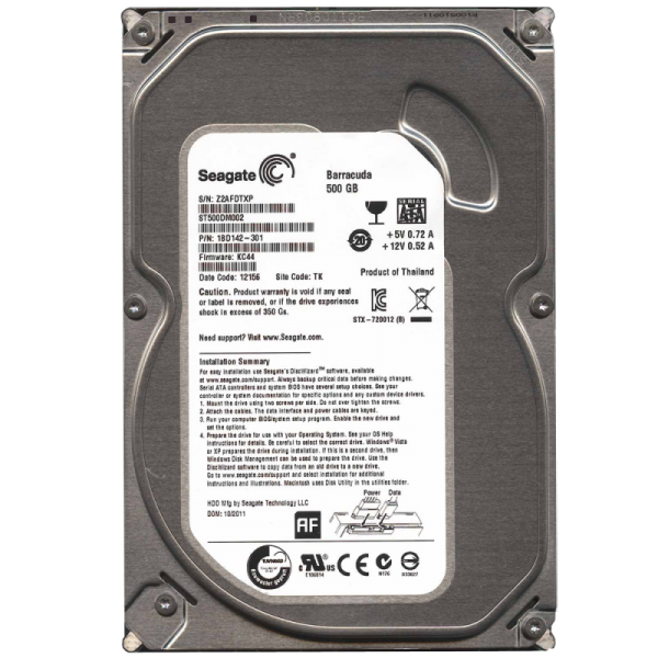 Ổ cứng HDD Seagate 500GB 7200rpm 3.5″ SATA 3