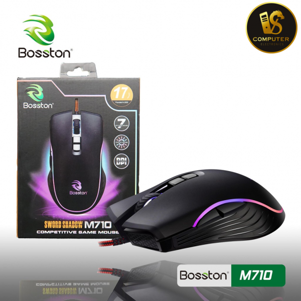 Chuột Bosston M710 chuyên game LED RGB