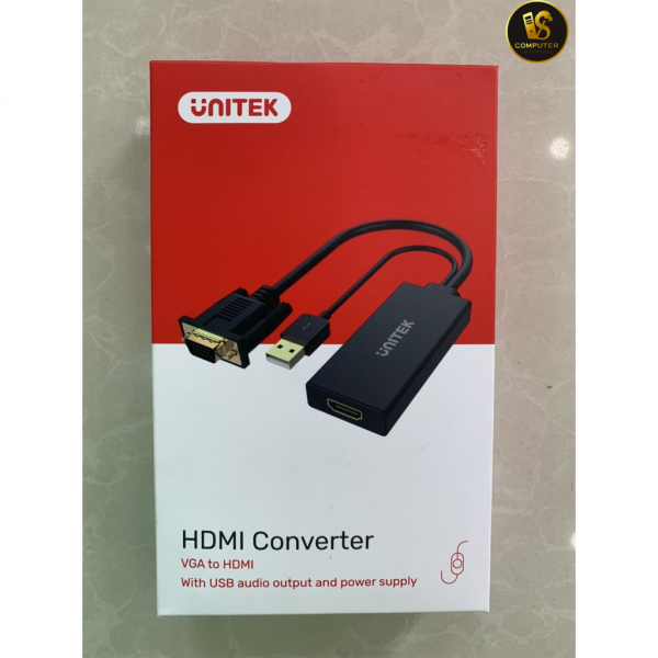 Cable Vga+ usb audio -> HDMI Unitek (Y8711)