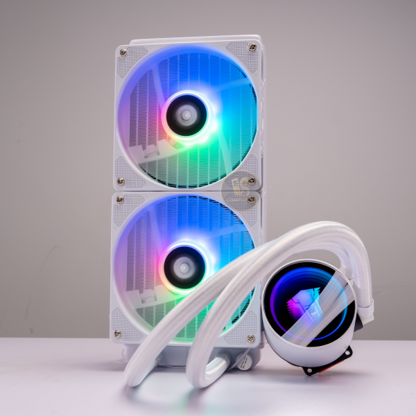Tản nhiệt nước AIO Jungle LeoPard TK1 – Đen / Trắng | 240mm, RGB Fixed