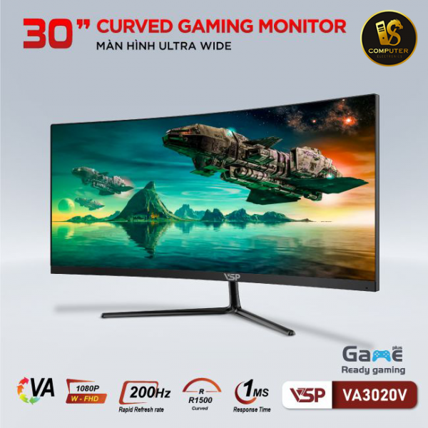 Màn Hình Cong Ultrawide Gaming 30 Inch VSP – Tối Ưu Cho Góc Nhìn Rộng Và Sắc Nét