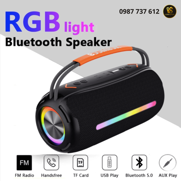 BoomBass 360 Pro – Loa Bluetooth Chống Nước IPX6, Âm Thanh 360 Độ Đỉnh Cao