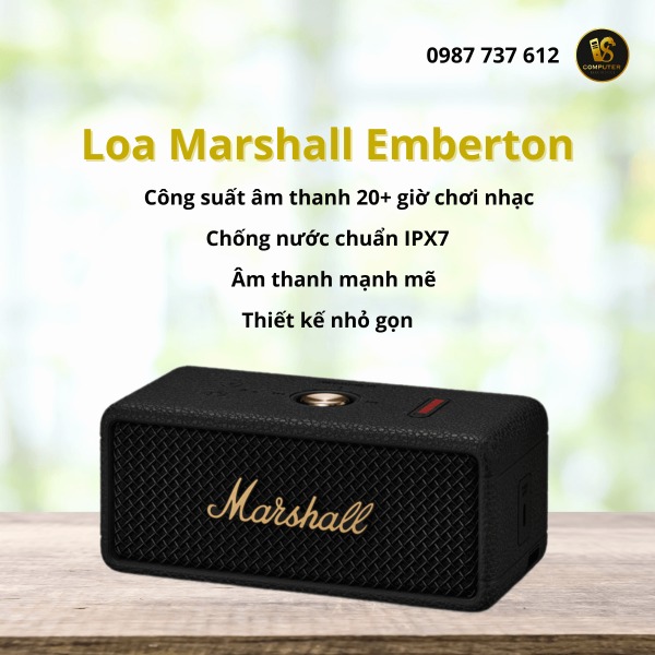 Loa Bluetooth Marshall Emberton – Chất Lượng Âm Thanh Đỉnh Cao