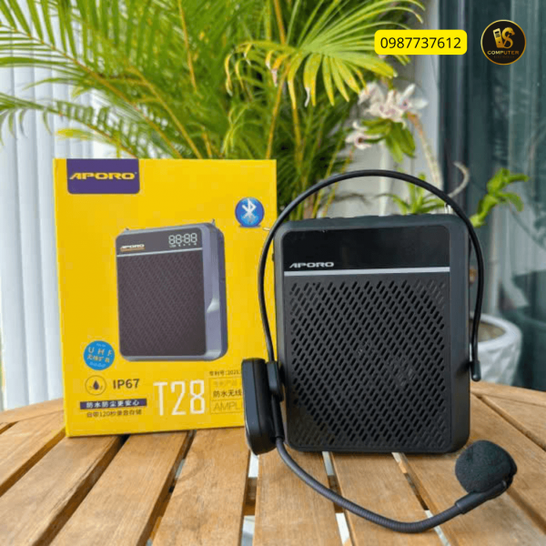 Máy Trợ Giảng Không Dây Aporo T28 UHF – Âm Thanh To Rõ, Pin Trâu