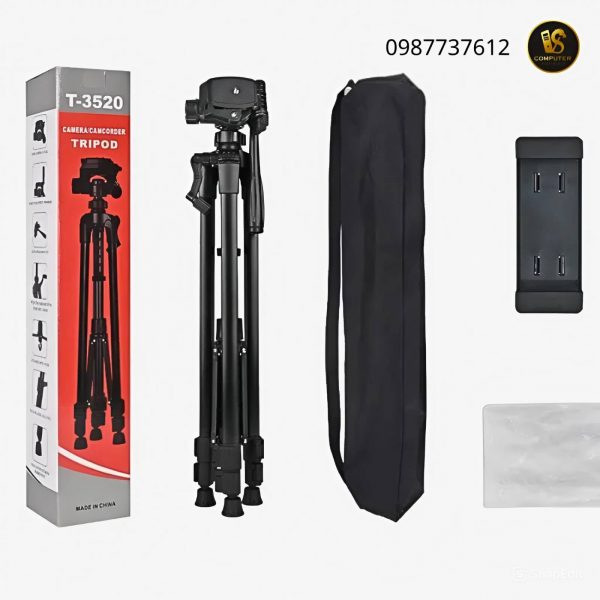 Tripod 3520: Chân Máy Ảnh, Điện Thoại Đa Năng Giá Rẻ, Cao 1.4m