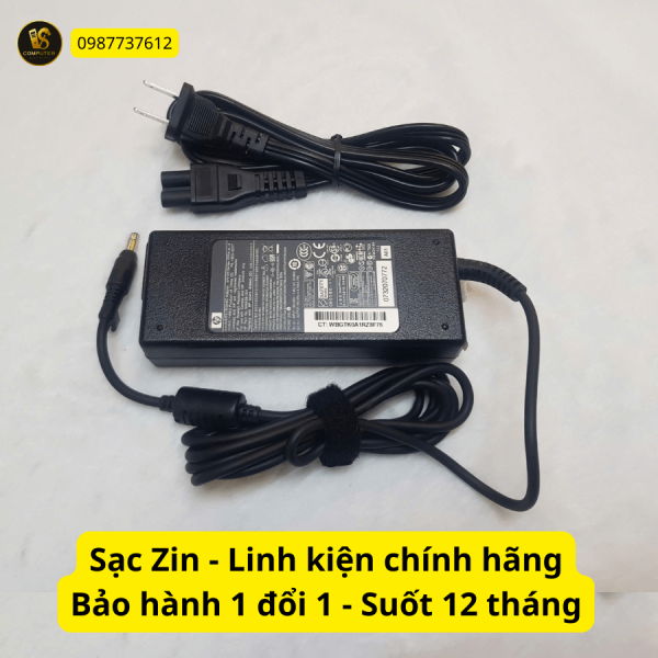 Sạc Laptop HP Đầu Đạn (Kim Lớn) 90W 19.5V – Zin Chính Hãng | Bảo Hành 12 Tháng
