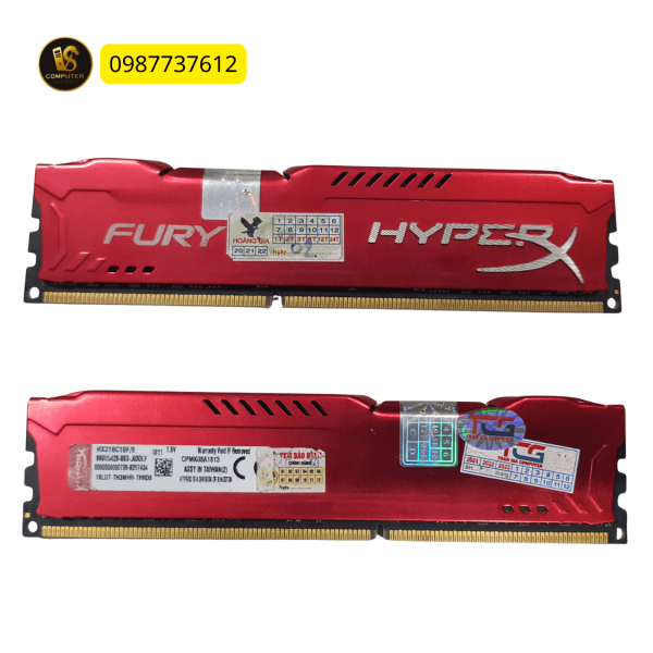 RAM HyperX Fury 8GB DDR3 1600MHz – Hàng Tháo Máy Zin, Tản Nhiệt Nhôm