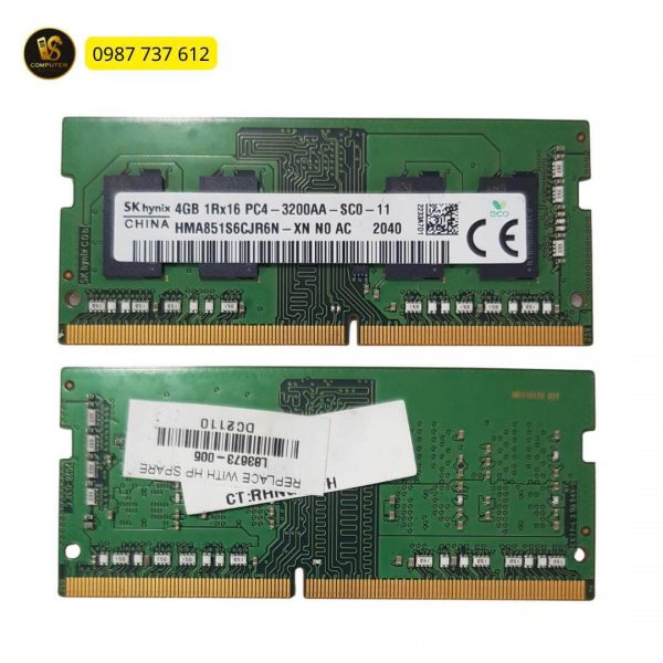 RAM Laptop SK Hynix 4GB DDR4 Bus 3200MHz PC4-3200AA – Hàng Zin Tháo Máy