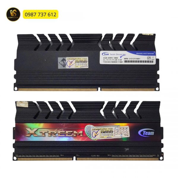 RAM TeamGroup T-Force Xtreem 4GB DDR3 Bus 1866MHz – RAM Gaming Có Tản Nhiệt