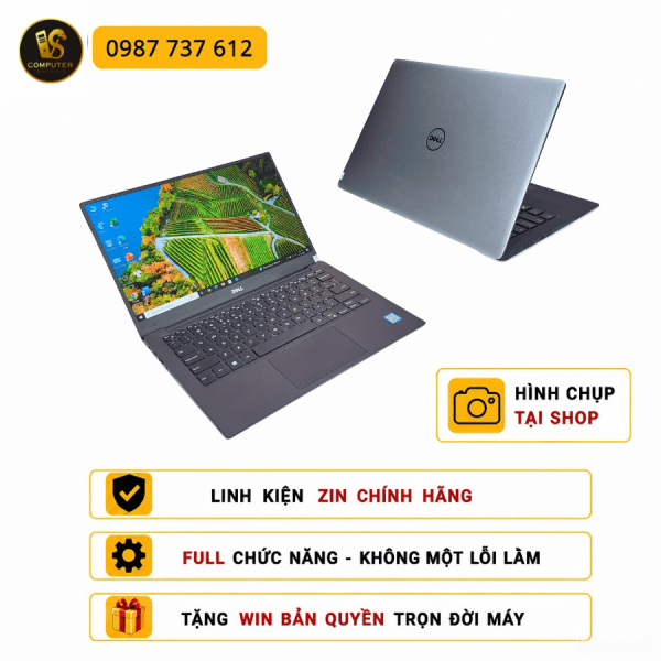 Laptop Dell XPS 13 9360 Core i7-8550U | RAM 8GB | SSD 256GB – Siêu Gọn Nhẹ