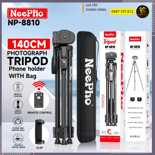 tripod-neepho-np-8810-140cm-gia-dien-thoai-may-anh-vi-tinh-thu-duc-van-sy