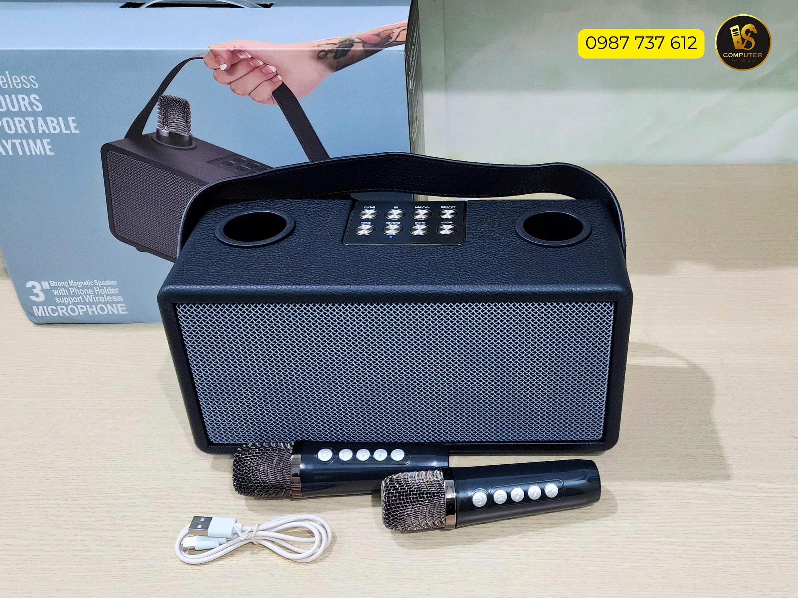 loa-karaoke-bluetooth-retro-mini-kem-2-micro-khong-day- (4)